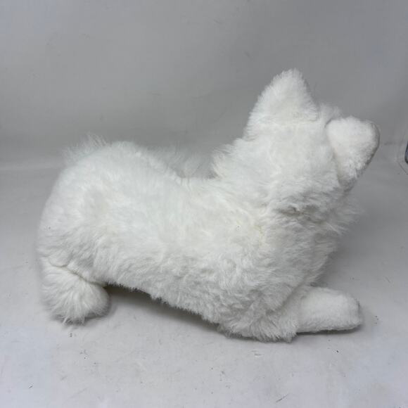 Realistic Arctic White Fox Fiesta Plush 13" Vintage Stuffed Animal - Picture 3 of 6